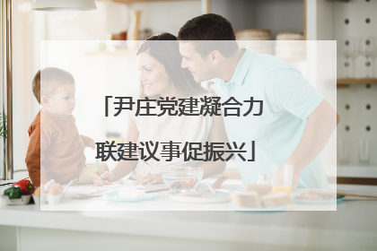 尹庄党建凝合力 联建议事促振兴