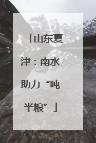 山东夏津：南水助力“吨半粮”
