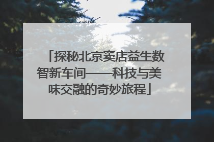 探秘北京窦店益生数智新车间——科技与美味交融的奇妙旅程