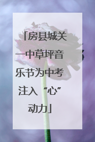 房县城关一中草坪音乐节为中考注入“心”动力