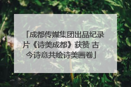 成都传媒集团出品纪录片《诗美成都》获赞 古今诗意共绘诗美画卷