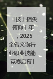 技于指尖 俯仰千年，2025全省文物行业职业技能竞赛启幕