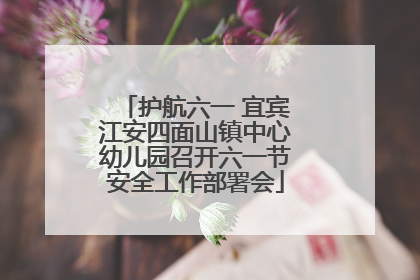 护航六一 宜宾江安四面山镇中心幼儿园召开六一节安全工作部署会
