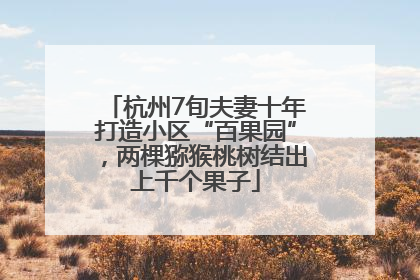 杭州7旬夫妻十年打造小区“百果园”，两棵猕猴桃树结出上千个果子