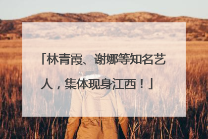 林青霞、谢娜等知名艺人，集体现身江西！