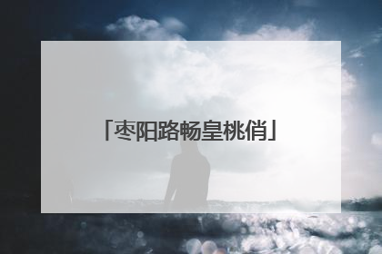枣阳路畅皇桃俏