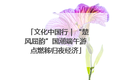 文化中国行｜“楚风屈韵”国潮端午游点燃秭归夜经济