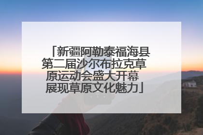 新疆阿勒泰福海县第二届沙尔布拉克草原运动会盛大开幕 展现草原文化魅力