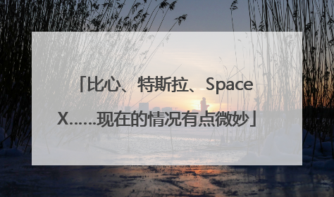 比心、特斯拉、SpaceX……现在的情况有点微妙