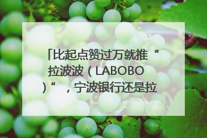 比起点赞过万就推“拉波波（LABOBO）”，宁波银行还是拉业绩吧｜财经辣评