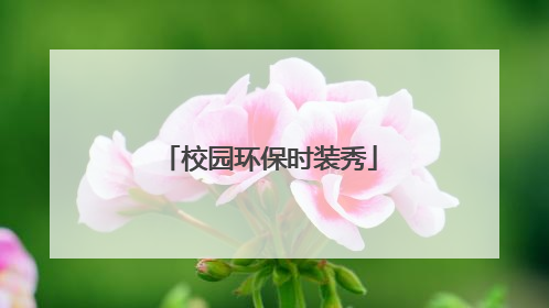 校园环保时装秀