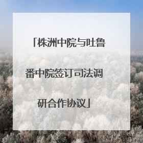 株洲中院与吐鲁番中院签订司法调研合作协议