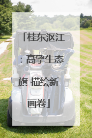 桂东沤江：高擎生态旗 描绘新画卷