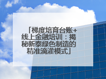 梯度培育台账+线上金融培训：揭秘新泰绿色制造的精准滴灌模式