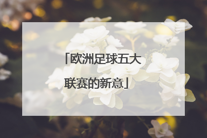 欧洲足球五大联赛的新意