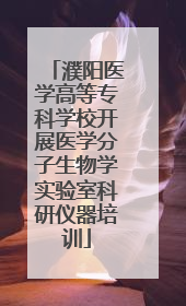 濮阳医学高等专科学校开展医学分子生物学实验室科研仪器培训