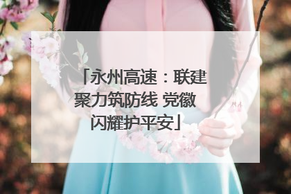 永州高速：联建聚力筑防线 党徽闪耀护平安