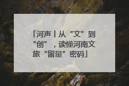 河声丨从“文”到“创”，读懂河南文旅“留量”密码