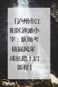 泸州市江阳区通滩小学：队前考核展风采 成长路上启新程