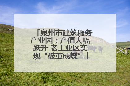 泉州市建筑服务产业园：产值大幅跃升 老工业区实现“破茧成蝶”