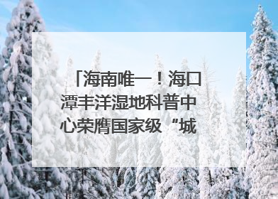 海南唯一！海口潭丰洋湿地科普中心荣膺国家级“城市儿童友好空间建设园区”称号