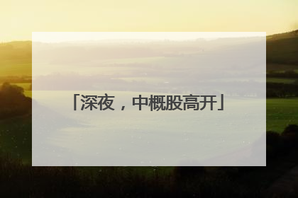 深夜，中概股高开