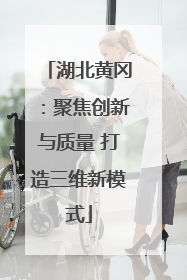 湖北黄冈：聚焦创新与质量 打造三维新模式