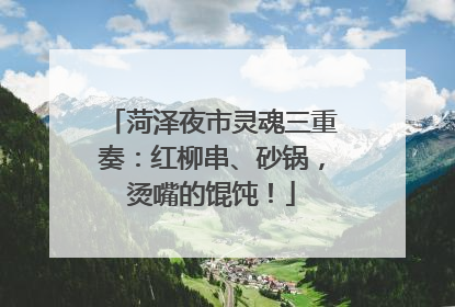 菏泽夜市灵魂三重奏：红柳串、砂锅，烫嘴的馄饨！