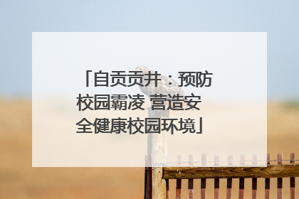 自贡贡井：预防校园霸凌 营造安全健康校园环境