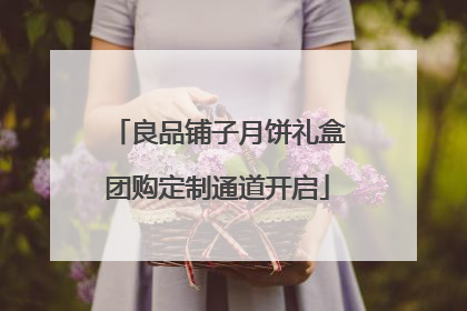 良品铺子月饼礼盒团购定制通道开启