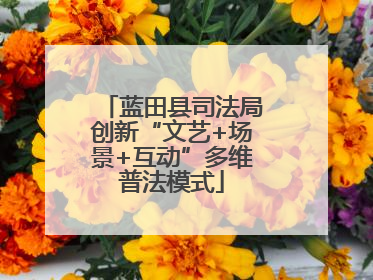 蓝田县司法局创新“文艺+场景+互动”多维普法模式