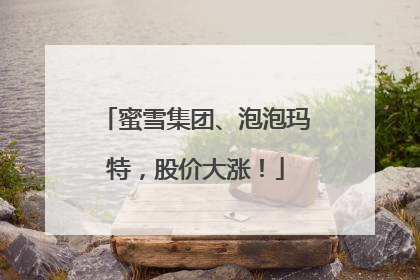 蜜雪集团、泡泡玛特，股价大涨！