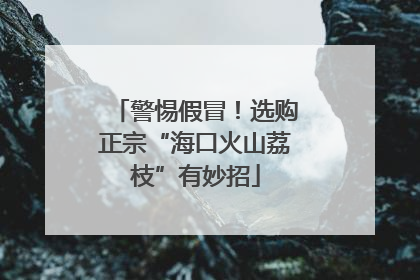 警惕假冒！选购正宗“海口火山荔枝”有妙招