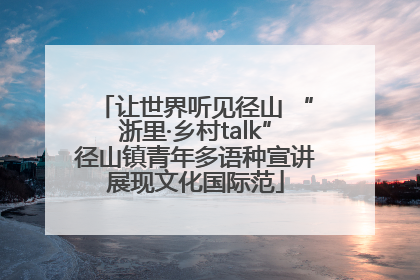 让世界听见径山 “浙里·乡村talk”径山镇青年多语种宣讲展现文化国际范