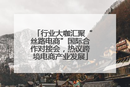 行业大咖汇聚“丝路电商”国际合作对接会，热议跨境电商产业发展