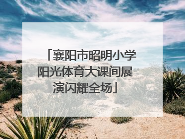 襄阳市昭明小学阳光体育大课间展演闪耀全场