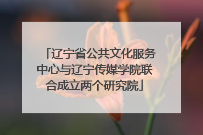辽宁省公共文化服务中心与辽宁传媒学院联合成立两个研究院