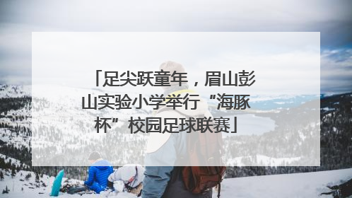 足尖跃童年，眉山彭山实验小学举行“海豚杯”校园足球联赛