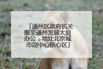 通州区政府机关搬至通州发展大厦办公，地处北京城市副中心核心区