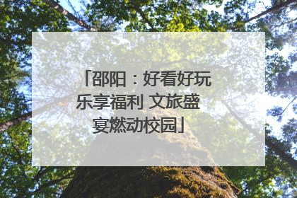 邵阳：好看好玩乐享福利 文旅盛宴燃动校园