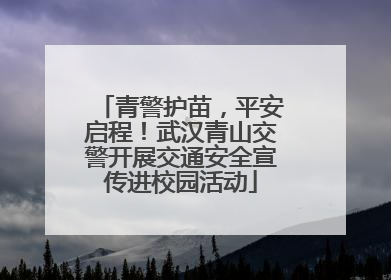青警护苗，平安启程！武汉青山交警开展交通安全宣传进校园活动