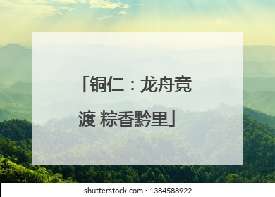 铜仁：龙舟竞渡 粽香黔里