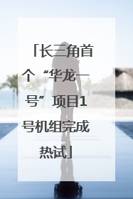 长三角首个“华龙一号”项目1号机组完成热试