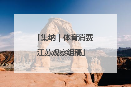 集纳｜体育消费江苏观察组稿