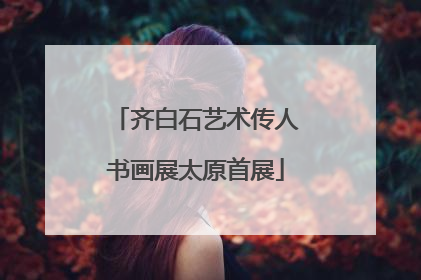 齐白石艺术传人书画展太原首展