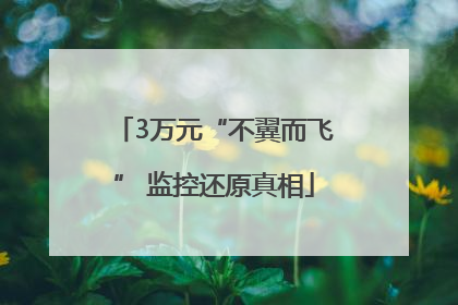 3万元“不翼而飞” 监控还原真相