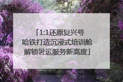 1:1还原复兴号 哈铁打造沉浸式培训舱解锁暑运服务新高度