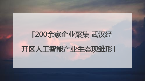 200余家企业聚集 武汉经开区人工智能产业生态现雏形