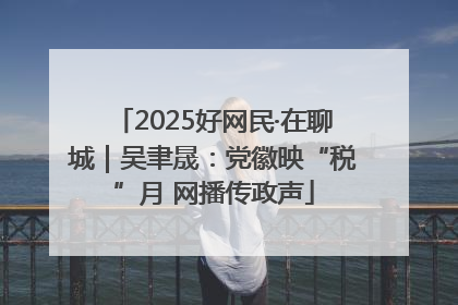 2025好网民·在聊城｜吴聿晟：党徽映“税”月 网播传政声