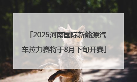 2025河南国际新能源汽车拉力赛将于8月下旬开赛